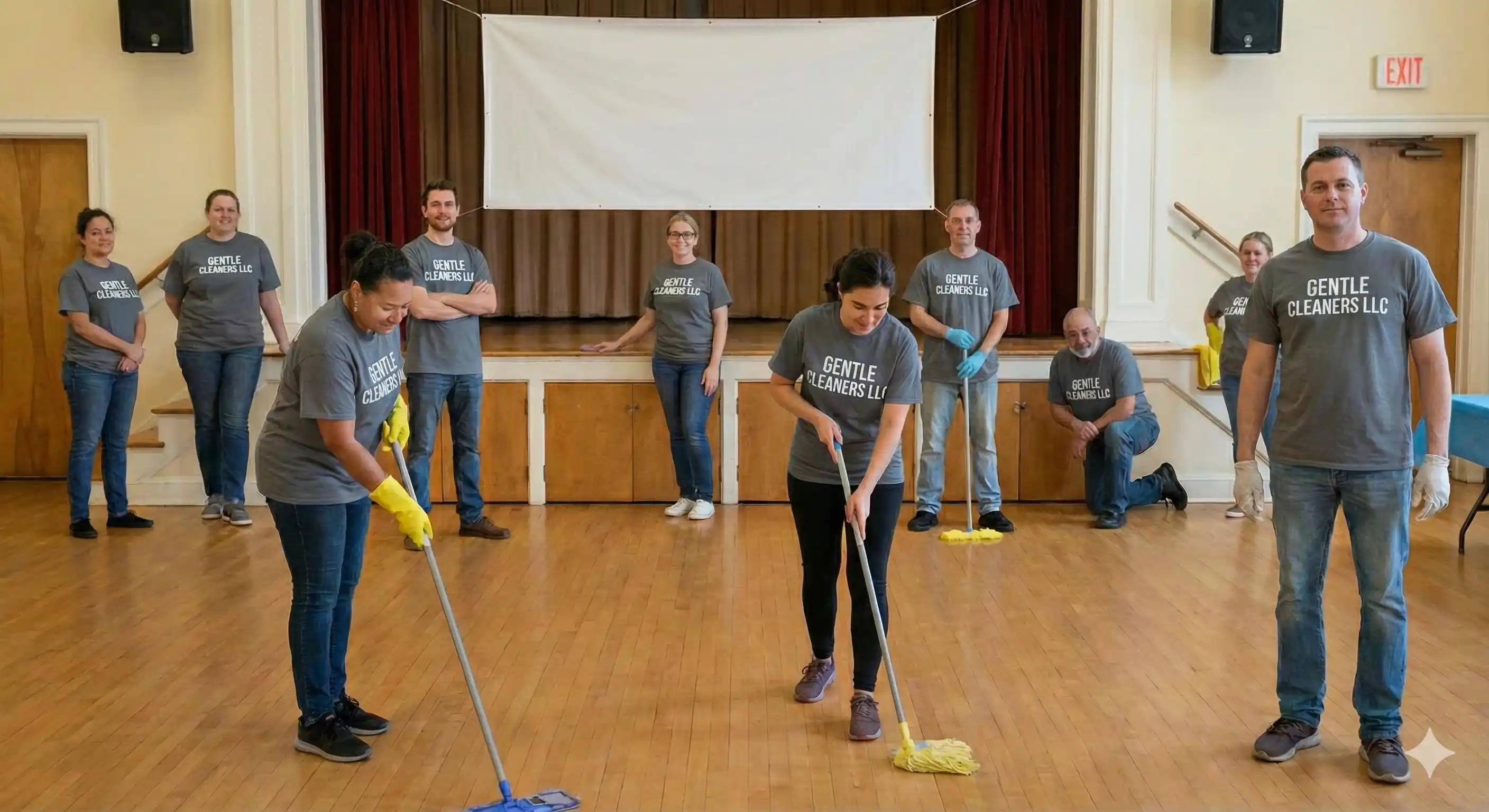 Gentle Cleaners team providing professional cleaning services for non-profit organizations and charities in Boston