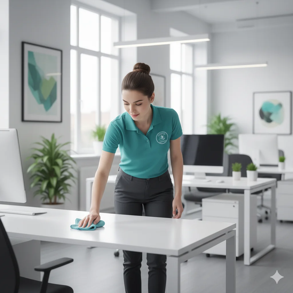 Professional commercial cleaning services Boston - office cleaning team