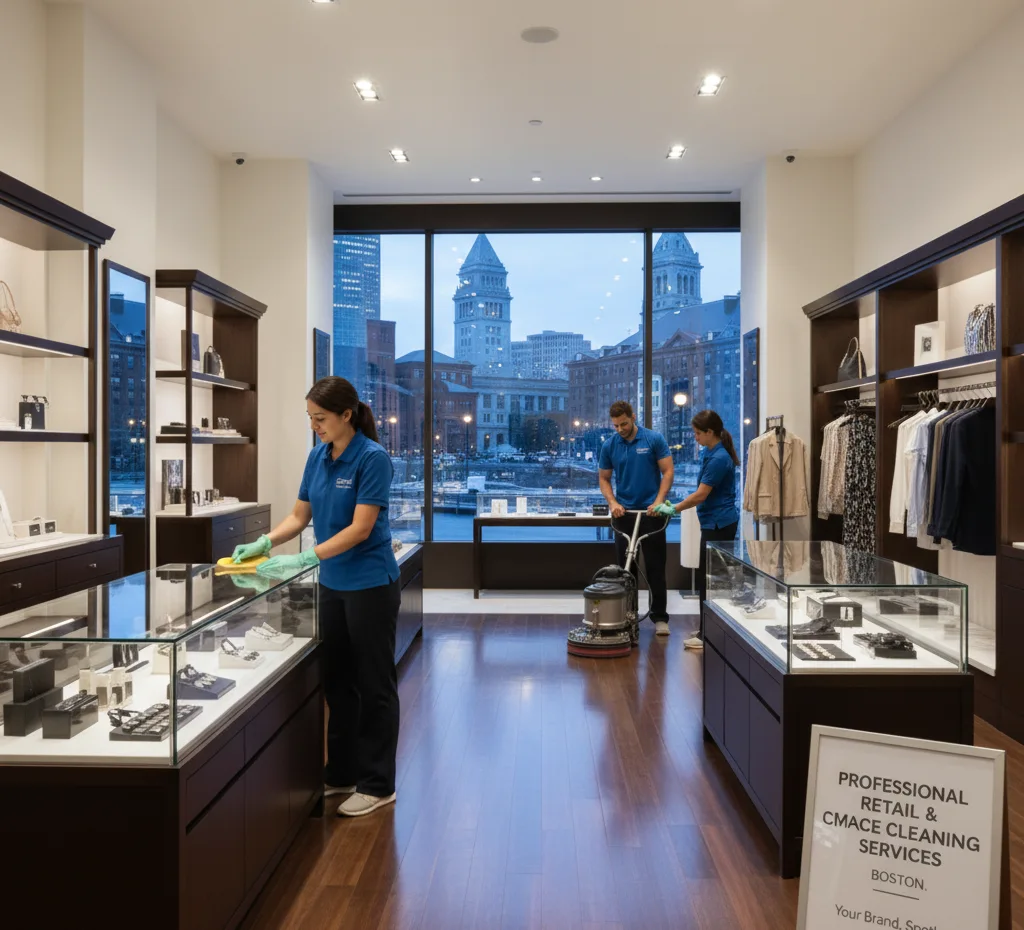 Professional cleaning services tailored for retail and commercial spaces in Boston