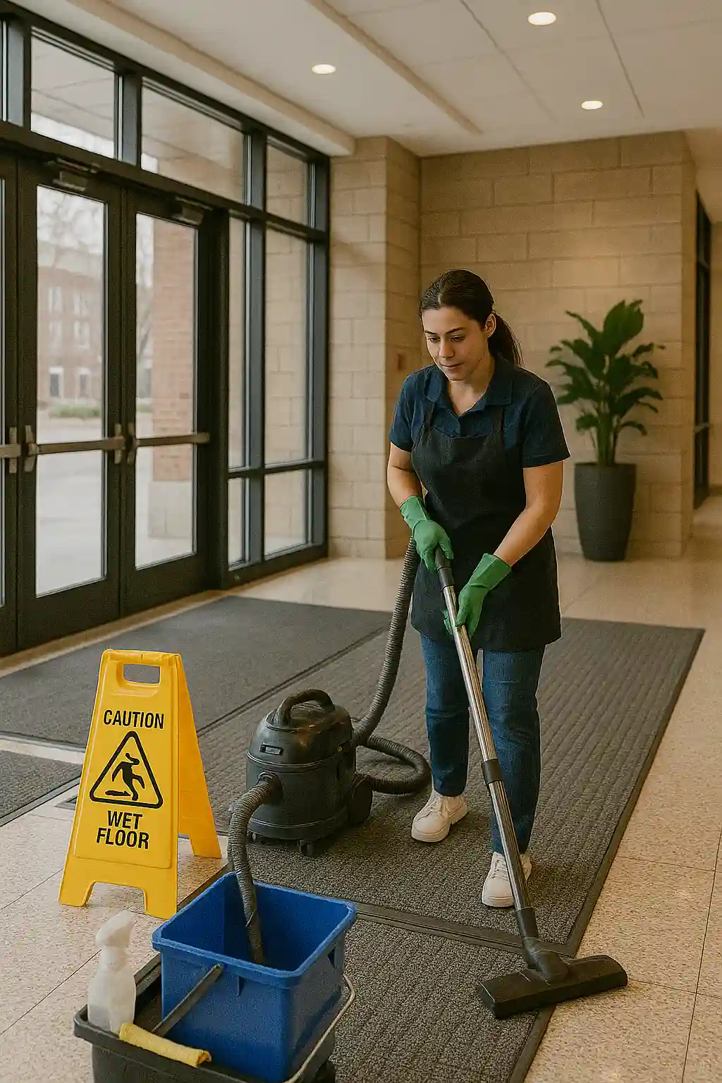 Professional lobby and entryway cleaning services Boston MA