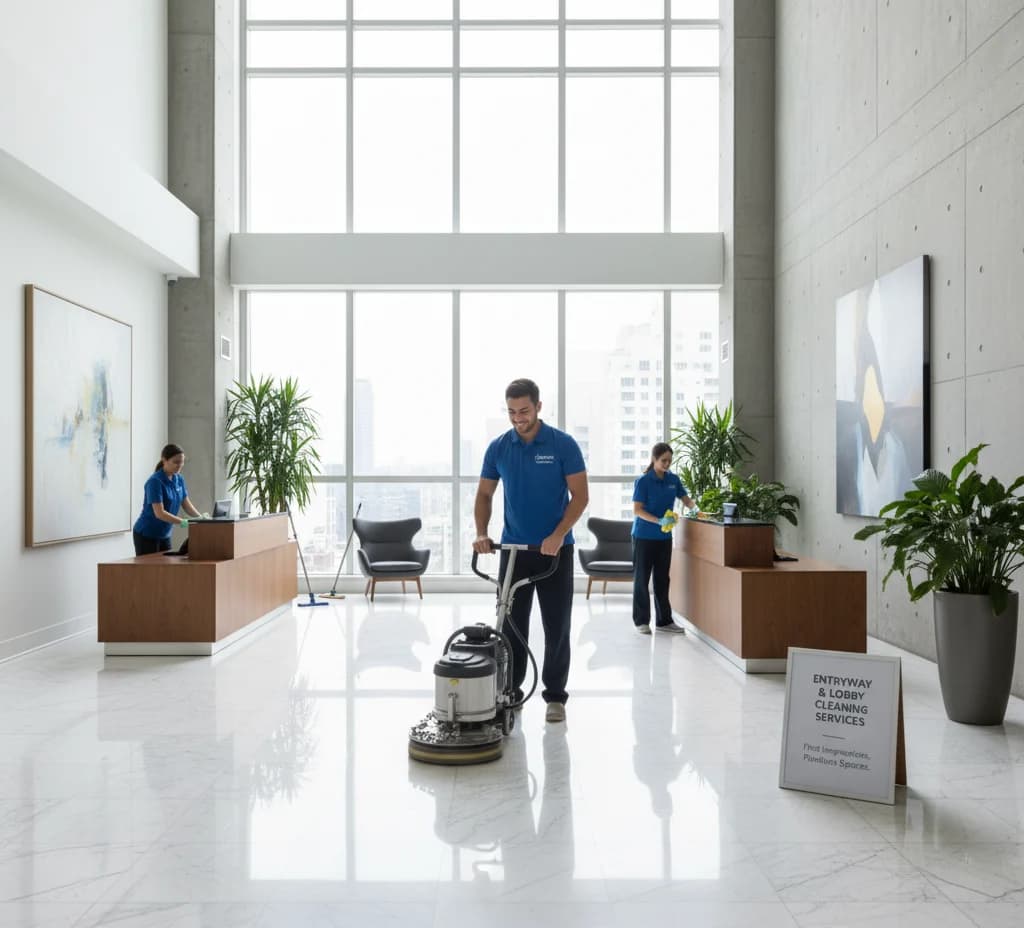 Professional entryway and lobby cleaning services in Boston - exterior commercial cleaning