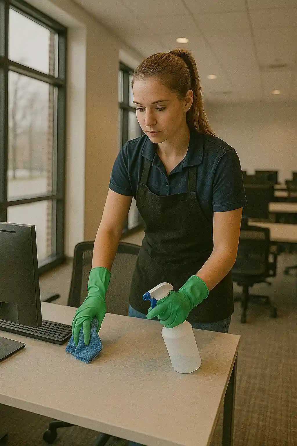 Office desk and workstation sanitization services Boston MA